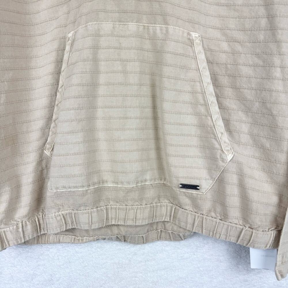 PrAna Women's Farin Textured Hooded Pullover Top/Jacket In Stone Cream Size S‎ - Picture 6 of 15